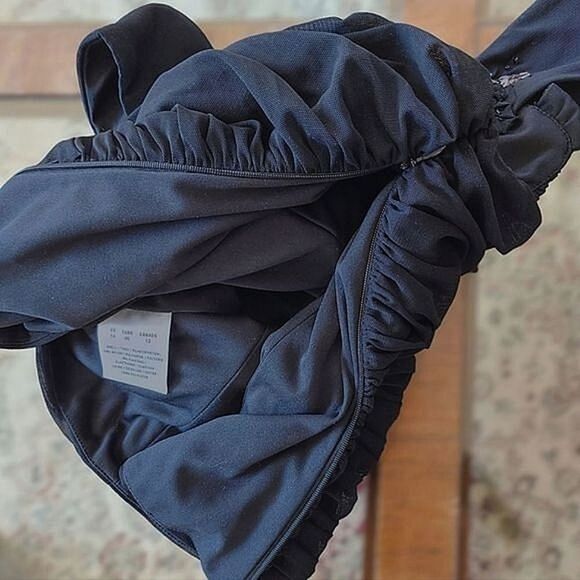 Vtg Y2K Precis Petite black ruched mesh overlay camisole - Picture 12 of 12